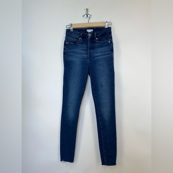 Good American GOOD WAIST SKINNY‎ JEANS blue867 - Picture 2 of 16